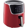 image:imageGoWISE 7Quart Electric Air Fryer with Dehydrating Function and 3 Stackable Racks  1Pack of Parchment Paper LED Digital Touchscreen with 8 Functions  100 Recipes RedSilver