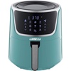 image:imageGoWISE 7Quart Electric Air Fryer with Dehydrating Function and 3 Stackable Racks  1Pack of Parchment Paper LED Digital Touchscreen with 8 Functions  100 Recipes MintSilver