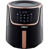 image:imageGoWISE 7Quart Electric Air Fryer with Dehydrating Function and 3 Stackable Racks  1Pack of Parchment Paper LED Digital Touchscreen with 8 Functions  100 Recipes BlackCopper