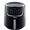 image:imageGoWISE 7Quart Electric Air Fryer with Dehydrating Function and 3 Stackable Racks  1Pack of Parchment Paper LED Digital Touchscreen with 8 Functions  100 Recipes BlackSilver