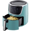 image:imageGoWISE 7Quart Electric Air Fryer with Dehydrating Function and 3 Stackable Racks  1Pack of Parchment Paper LED Digital Touchscreen with 8 Functions  100 Recipes MintSilver