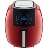 image:imageGoWISE USA 58 Quart Digital Touchscreen Air Fryer with Grill Rack Red