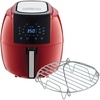 image:imageGoWISE USA 58 Quart Digital Touchscreen Air Fryer with Grill Rack Red