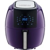 image:imageGoWISE USA GWAC22003 58Quart Air Fryer with Accessories 6 Pcs and 8 Cooking Presets  100 Recipes Black QtPlum  Accessories