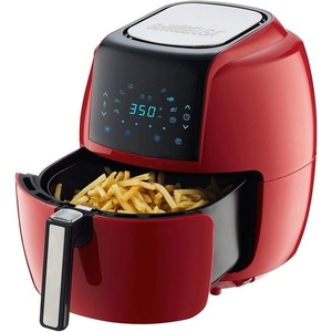 image:imageGoWISE USA GWAC22003 58Quart Air Fryer with Accessories 6 Pcs and 8 Cooking Presets  100 Recipes Black QtRed  Accessories