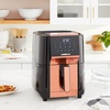 image:imageGoWISE USA 7Quart Air Fryer amp Dehydrator  with Ergonomic Touchscreen Display with Stackable Dehydrating Racks with Preheat amp Broil Functions  100 Recipes BlackCopperBlackCopper