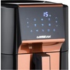 image:imageGoWISE USA 7Quart Air Fryer amp Dehydrator  with Ergonomic Touchscreen Display with Stackable Dehydrating Racks with Preheat amp Broil Functions  100 Recipes BlackCopperBlackCopper