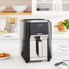 image:imageGoWISE USA 7Quart Air Fryer amp Dehydrator  with Ergonomic Touchscreen Display with Stackable Dehydrating Racks with Preheat amp Broil Functions  100 Recipes BlackCopperBlackSilver