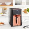 image:imageGoWISE USA 7Quart Air Fryer amp Dehydrator  with Ergonomic Touchscreen Display with Stackable Dehydrating Racks with Preheat amp Broil Functions  100 Recipes BlackCopperBlackCopper