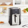 image:imageGoWISE USA 7Quart Air Fryer amp Dehydrator  with Ergonomic Touchscreen Display with Stackable Dehydrating Racks with Preheat amp Broil Functions  100 Recipes BlackCopperBlackSilver