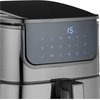 image:imageGoWISE USA 7Quart Air Fryer amp Dehydrator MAX STEEL XL with Touchscreen Display with Stackable Dehydrating Racks with Preheat amp Mute Functions  100 Recipes Black Stainless Steel