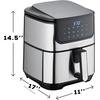 image:imageGoWISE USA 7Quart Air Fryer amp Dehydrator Max Steel XL with Touchscreen Display with Stackable Dehydrating Racks with Preheat amp Mute Functions  100 Recipes Stainless Steel