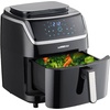image:imageGoWISE USA 7Quart Steam Air Fryer  with Touchscreen Display with 8 cooking presets  100 Recipes