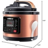 image:imageGoWISE USA GW22700 12in1 Multifunctional Electric Pressure Cooker with Measuring Cup Spoon and StainlessSteel Steam Rack and Basket 6QTCopper