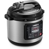 image:imageGoWISE USA GW22700 12in1 Multifunctional Electric Pressure Cooker with Measuring Cup Spoon and StainlessSteel Steam Rack and Basket 6QTStainless Steel