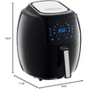 image:imageGoWISE USA GW22731 58Quarts 8in1 Electric Air Fryer XL  50 Recipes for your Air Fryer Book BlackBlack
