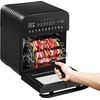 image:imageGoWISE USA GW44803 Ultra 127Quart Electric Air Fryer Oven with Rotisserie and Dehydrator  11 Accessories and 50 Recipes Black QTBlack