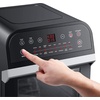 image:imageGoWISE USA GW44803 Ultra 127Quart Electric Air Fryer Oven with Rotisserie and Dehydrator  11 Accessories and 50 Recipes Black QTBlackSilver