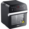 image:imageGoWISE USA GW44803 Ultra 127Quart Electric Air Fryer Oven with Rotisserie and Dehydrator  11 Accessories and 50 Recipes Black QTBlackSilver