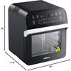 image:imageGoWISE USA GW44803 Ultra 127Quart Electric Air Fryer Oven with Rotisserie and Dehydrator  11 Accessories and 50 Recipes Black QTBlackSilver