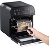image:imageGoWISE USA GW44803 Ultra 127Quart Electric Air Fryer Oven with Rotisserie and Dehydrator  11 Accessories and 50 Recipes Black QTBlackSilver