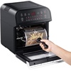 image:imageGoWISE USA GW44803 Ultra 127Quart Electric Air Fryer Oven with Rotisserie and Dehydrator  11 Accessories and 50 Recipes Black QTRed