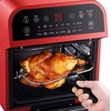 image:imageGoWISE USA GW44803 Ultra 127Quart Electric Air Fryer Oven with Rotisserie and Dehydrator  11 Accessories and 50 Recipes Black QTRed