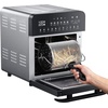 image:imageGoWISE USA GW44803 Ultra 127Quart Electric Air Fryer Oven with Rotisserie and Dehydrator  11 Accessories and 50 Recipes Black QTStainless Steel