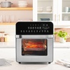 image:imageGoWISE USA GW44803 Ultra 127Quart Electric Air Fryer Oven with Rotisserie and Dehydrator  11 Accessories and 50 Recipes Black QTStainless Steel