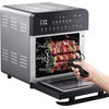 image:imageGoWISE USA GW44803 Ultra 127Quart Electric Air Fryer Oven with Rotisserie and Dehydrator  11 Accessories and 50 Recipes Black QTStainless Steel