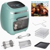 image:imageGoWISE USA GW77722 116Quart Air Fryer Toaster Oven with Rotisserie amp Dehydrator  50 Recipes Vibe BlackMint