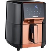 image:imageGoWISE USA 7Quart Air Fryer amp Dehydrator  with Ergonomic Touchscreen Display with Stackable Dehydrating Racks with Preheat amp Broil Functions  100 Recipes BlackCopperBlackCopper