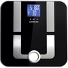 image:imageGoWISE USA Slim Digital Bathroom Scale  Measures Weight Body Fat Water amp Bone Mass 400 Lbs Capacity Tempered Glass GW22027