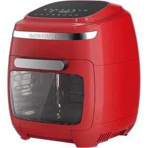 image:imageGoWISE USA 116Quart Air Fryer Toaster Oven with Rotisserie amp Dehydrator  50 Recipes Red