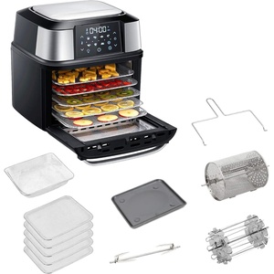 image:imageGoWISE USA 17Quart Air Fryer amp Food Dehydrator  5 Drying Trays plus 6 Additional Accessories  Perfect for Drying Beef Jerky Herbs Fruit Vegetables Dog TreatsAir Fryer