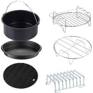 image:imageGoWISE USA 6 Piece Accessory Kit for 50 70Quarts Electric Air Fryer XL DAA