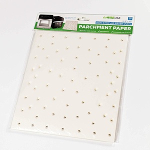 image:imageGoWISE USA GWA0011 Perforated Parchment NonStick Liners for Air Fryer Toaster Ovens Dehydrators Steaming Dumplings100 Pcs 115 x 10 inches White